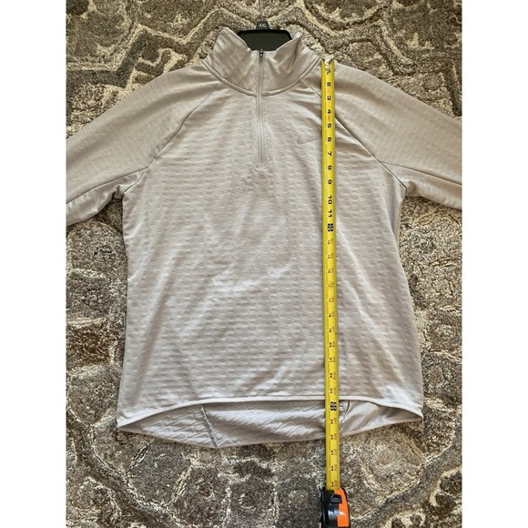 Nike Sweater Womens Large Half Zip Gray Element Running Therma Fit Athleisure - Picture 6 of 8